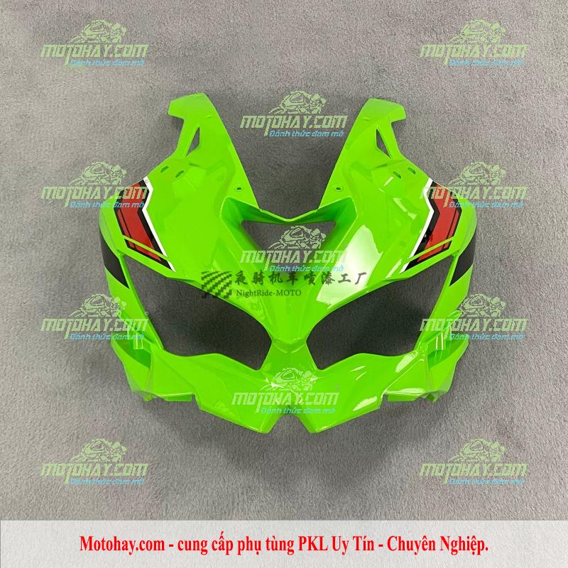 Nhựa ốp đầu đèn Zx4r-Zx4rr xanh lá