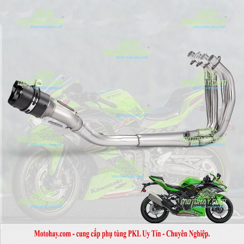 Bộ cổ và pô (ống xả) inox cho Zx4r-Zx4rr