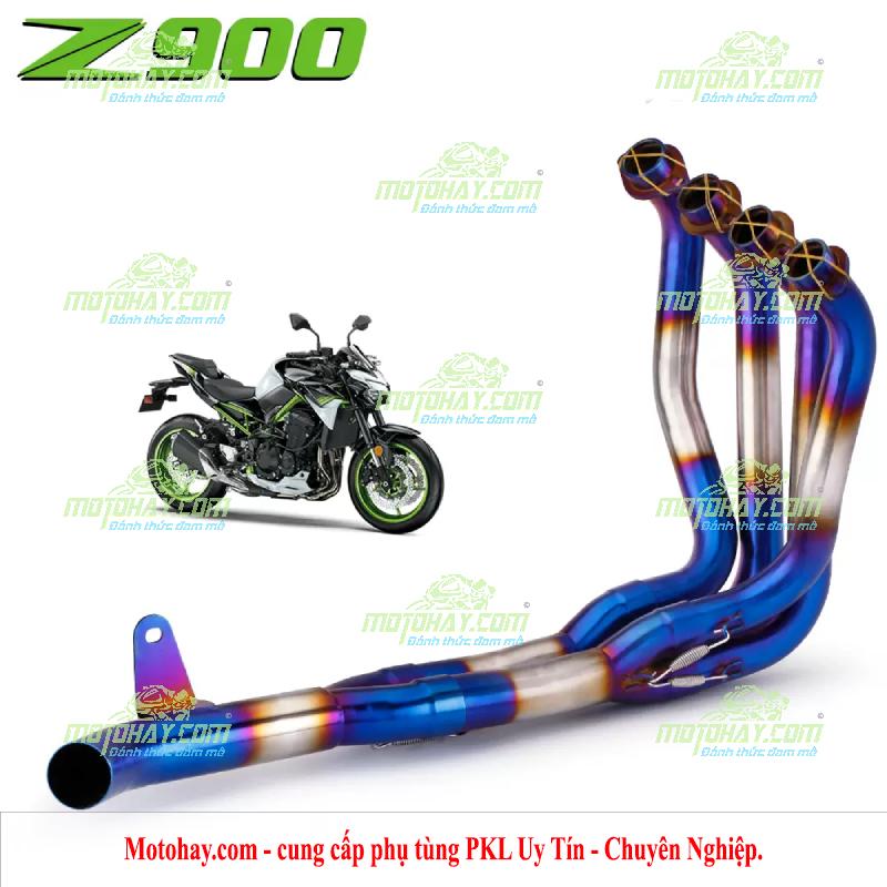 Cổ pô độ Z900 - Thép không gỉ mầu Titan