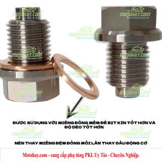 Ốc xả dầu có nam châm Z400 Ninja400 Z650 Ninja650 Z800 Z900 Z1000