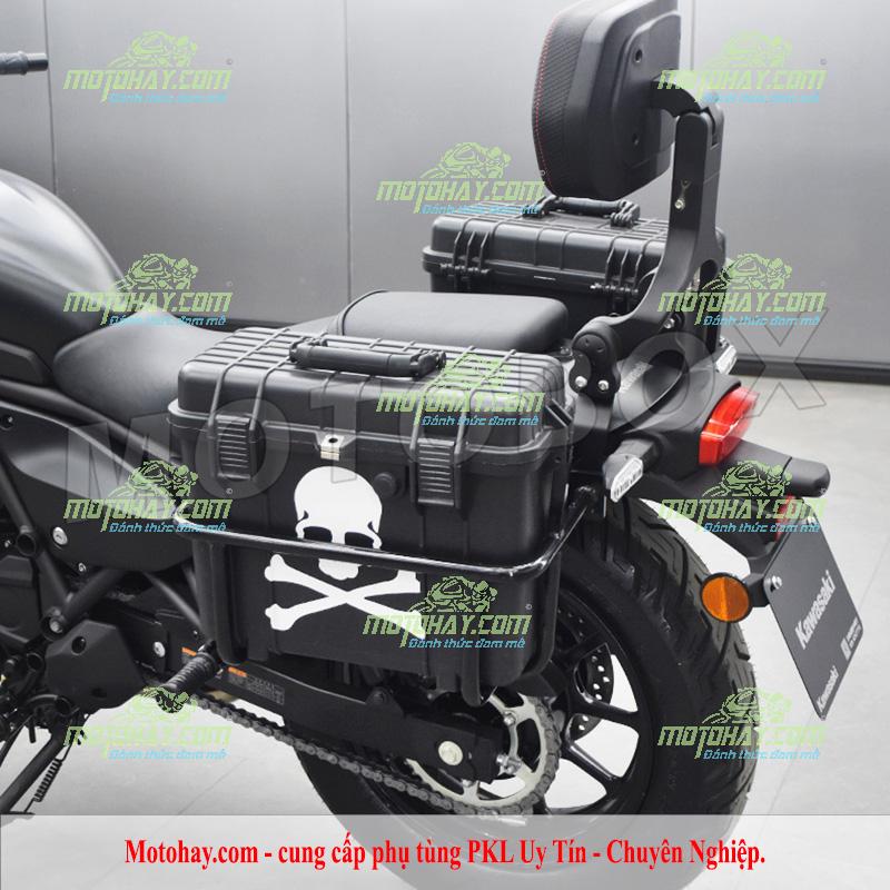 Thùng hông nhựa kèm baga Motobox cho Eliminator 500